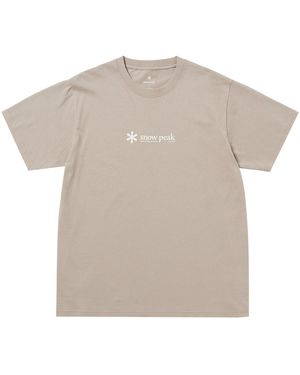 Snow Peak Soft Cotton Logo T-Shirt - Natural