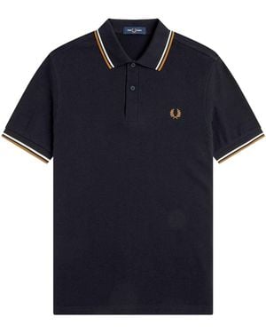 Fred Perry Twin Tipped Polo Shirt - Blue