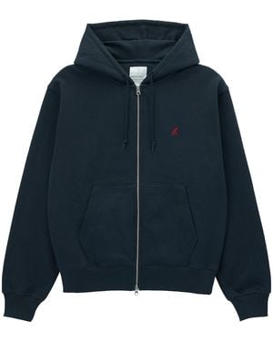 Gramicci One Point Zip Hooded Sweatshirt - Blue