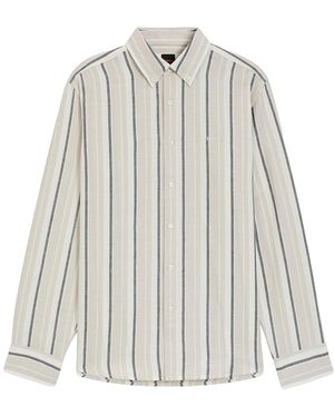 BOSS Ricoplus M Linen Shirt - Grey