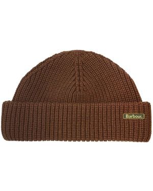 Barbour Mosely Fishermen Beanie - Brown