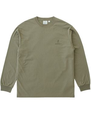 Gramicci One Point Logo Long Sleeve T-Shirt - Green