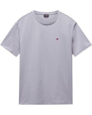Napapijri Salis Flag T-Shirt - Purple