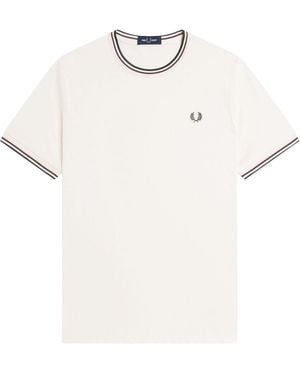 Fred Perry Twin Tipped T-Shirt - White