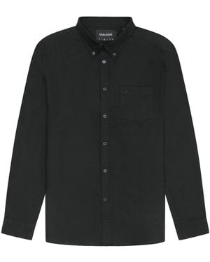 Lyle & Scott Lyle & Scott Tonal Plain Oxford Shirt - Black