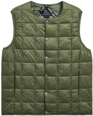 Taion Original Crew Neck Down Vest - Green