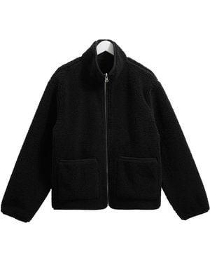 Wax London Killick Reversible Corduroy Borg Jacket - Black