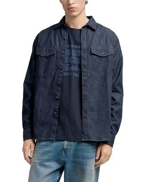 Replay Classic Denim Shirt - Blue