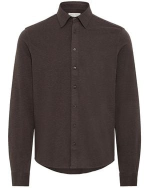 Casual Friday Farkan Stretch Jersey Slim Fit Shirt - Grey
