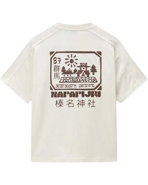 Napapijri S-Teza Puff Print T-Shirt - White