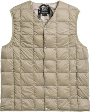 Taion Original V Neck Down Vest - Natural