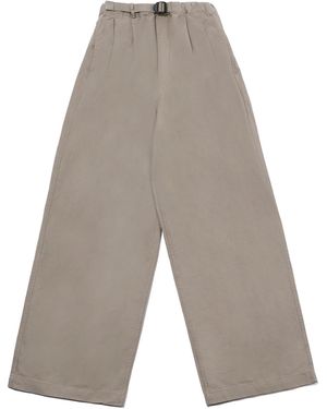 KAPPY DESIGN Two Tuck Wide Trousers - Grey