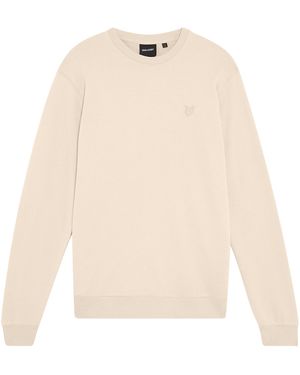 Lyle & Scott Lyle & Scott Tonal Superfine Crew Neck Sweat - White