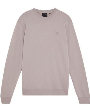 Lyle & Scott Lyle & Scott Tonal Superfine Crew Neck Sweat - Grey