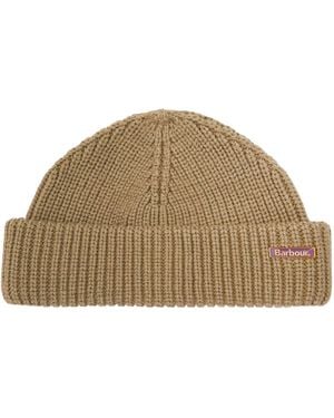 Barbour Mosely Fishermen Beanie - Brown