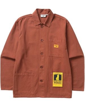 Service Works Canvas Chore Shirt - Brown
