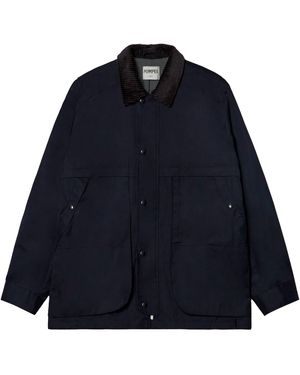 Pompeii Brand Contrasted Field Jacket - Blue