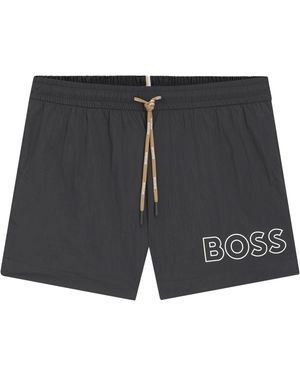 BOSS Mooneye Short Swim Shorts - Grey