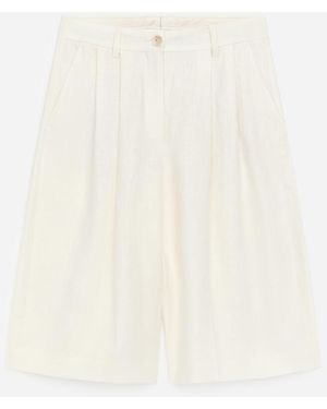 ARKET Tailored Linen Shorts - Black