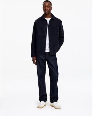 ARKET Overdyed Twill Overshirt - Blue