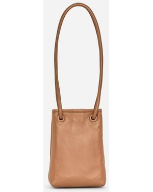 ARKET Leather Crossbody Bag - Natural