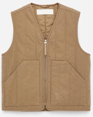 ARKET Quilted Workwear Vest - Natural