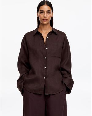 ARKET Linen Shirt - Brown