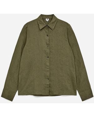 ARKET Linen Shirt - Green