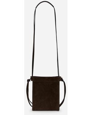 ARKET Split Suede Crossbody Bag - Black