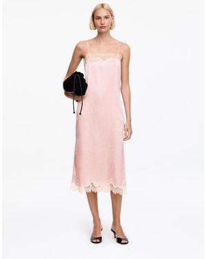 ARKET Lace-Trimmed Slip Dress - Pink
