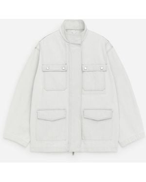 ARKET Funnel-Neck Jacket - White