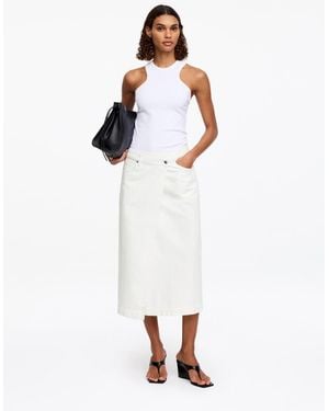 ARKET Denim Wrap Skirt - White