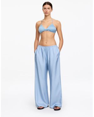 ARKET Shiny Bikini Top - Blue