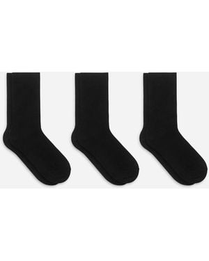 ARKET Cotton Rib Socks Set Of 3 - Black