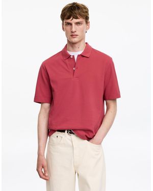 ARKET Piqué Polo Shirt - Red