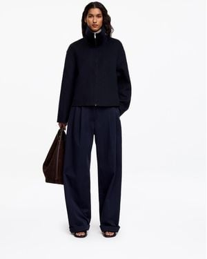 ARKET Doubleface-Jacke Aus Wollmischung - Blau