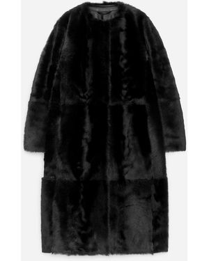 ARKET Shearling Coat - Black