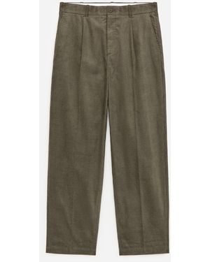 ARKET Relaxed Corduroy Trousers - Green