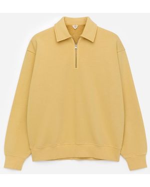 ARKET Half Zip Polo Shirt - Yellow