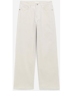 ARKET Coral Corduroy Wide Jeans - White