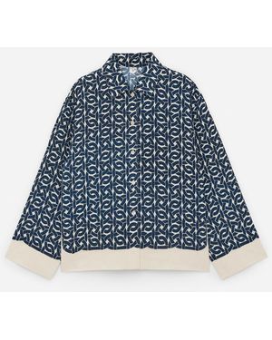 ARKET Print Blouse - Blue