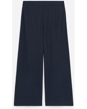 ARKET Viscose-Blend Jersey Trousers - Blue