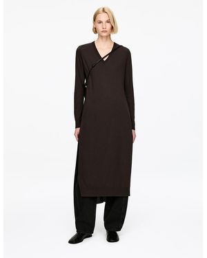ARKET Lyocell-Cotton Tunic Top - Black