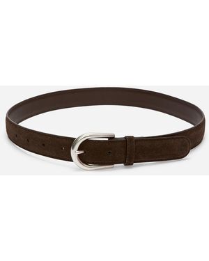 ARKET Suede Belt - White