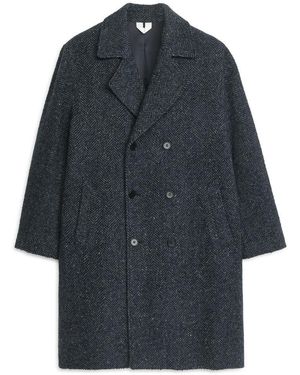 ARKET Wool Blend Coat - Blue