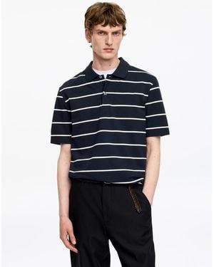 ARKET Piqué Polo Shirt - Blue