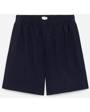 ARKET Cotton Poplin Shorts - Blue