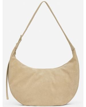 ARKET Curved Suede Bag - Natural