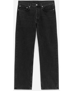 ARKET Cliff Regular Straight Jeans - Black