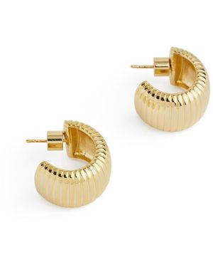 ARKET Gold-plated Hoop Earrings - Metallic